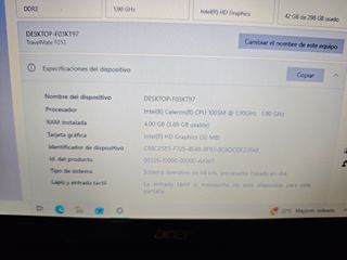 Ordenador portátil Acer básico