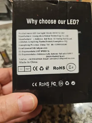 Lámparas LED H7