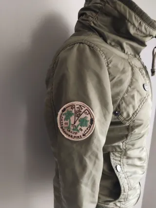 Chaqueta bomber verde militar Talla S