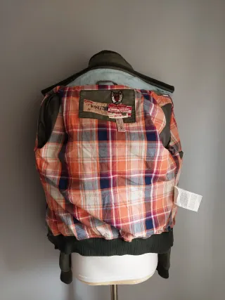 Chaqueta bomber verde militar Talla S