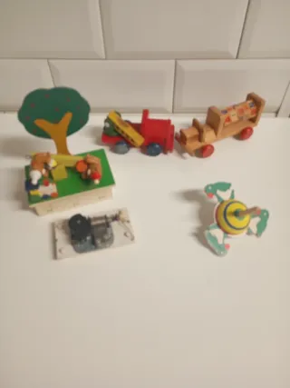 Juguetes de madera: camiones y más