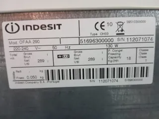 Congelador Indesit Grande por 200€!