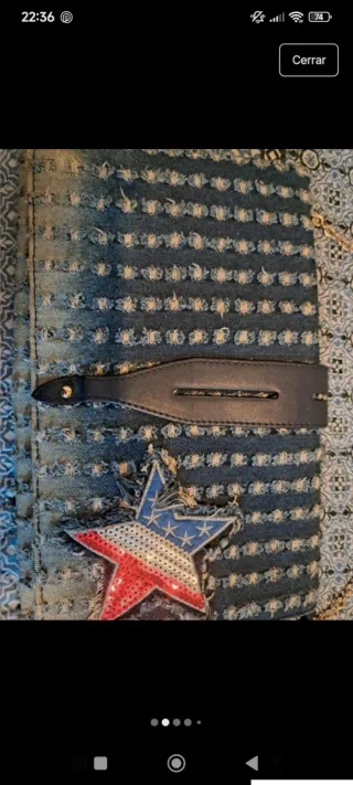 2 Bolsos de mano y hombro marrón con detalles