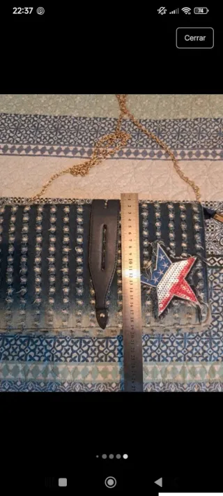 2 Bolsos de mano y hombro marrón con detalles