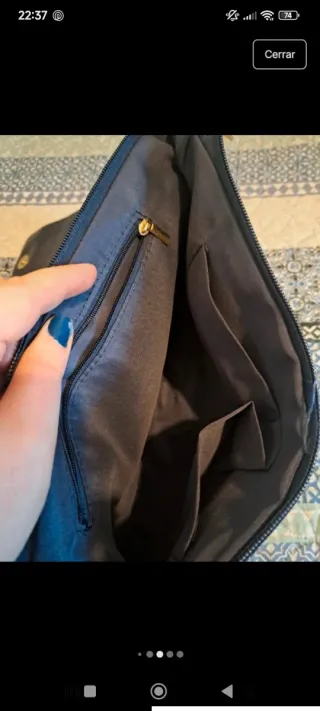 2 Bolsos de mano y hombro marrón con detalles