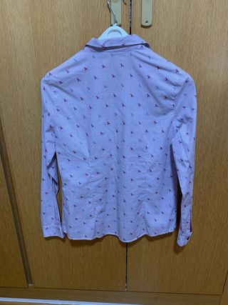 Camisa Lloyd's estampada rayas y pájaros