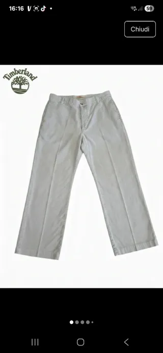 Pantaloni Timberland uomo velluto a coste vintage