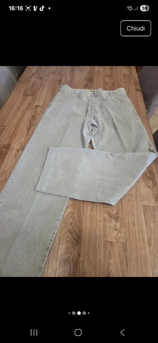 Pantaloni Timberland uomo velluto a coste vintage