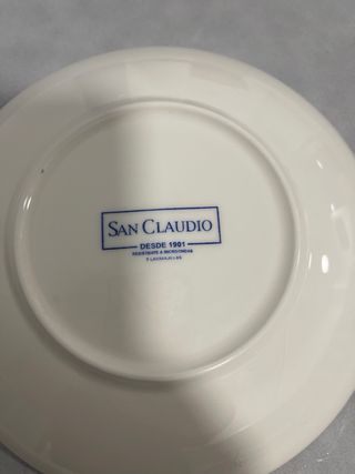 San Claudio platos de Desayuno Porcelana