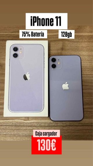 iPhone 11 128gb Morado 75% Batería