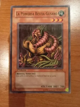 Carta Yu-Gi-Oh! La Perversa Bestia-Gusano