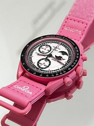 Omega Mission to the Moonphase Pink