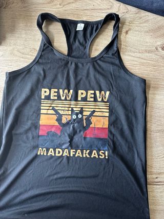 Camiseta tirantes Pew Pew Madafakas