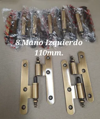 Lote 10 Pernios latón cuero Mani-Grip