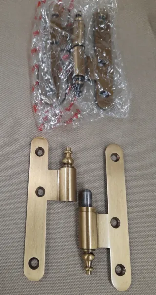 Lote 10 Pernios latón cuero Mani-Grip