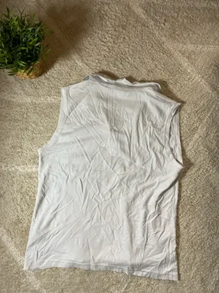 Polo sin mangas Puma blanco