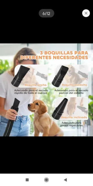 Secador Profesional para Perros 2200W