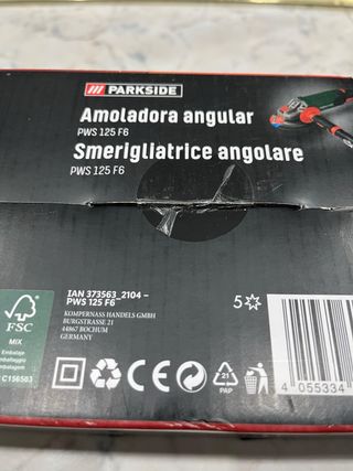 Amoladora ParkSide PWS 125 F6 1200W