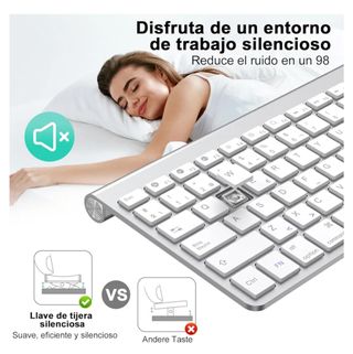 Teclado Inalambrico Bluetooth y 2.4G