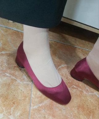 Sandalias tacón rojas