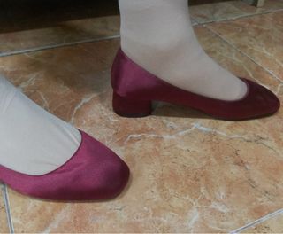 Sandalias tacón rojas