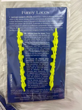 Cordones Movi Elásticos Azul y Amarillo