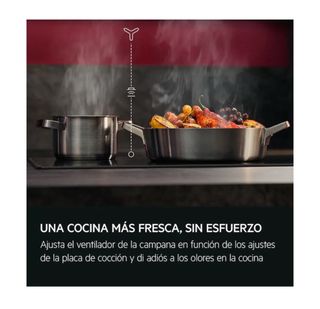 Campana extractora isla AEG negra