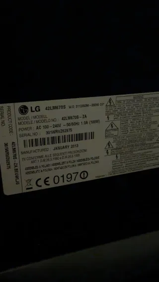 Televisor LG 45' Negro