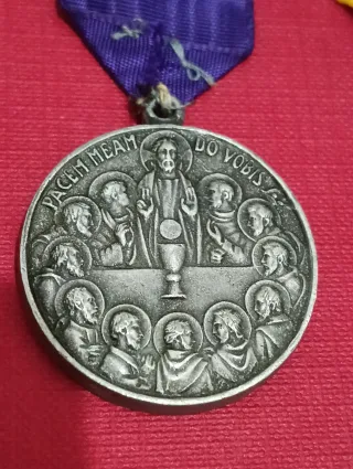 Medallas Papa Pío XII años 40 y 50,s