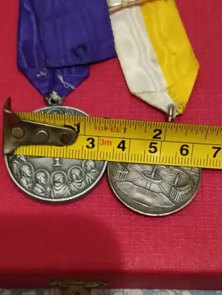 Medallas Papa Pío XII años 40 y 50,s