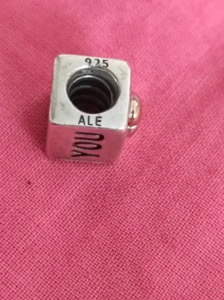 Charm Pandora Corazón Plata y Oro