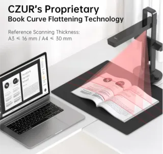 Escáner de libros CZUR Aura Pro OCR