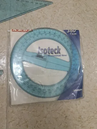 Set scuola righe e goniometro