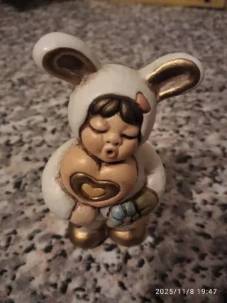 Figurina in ceramica nuova con scatola