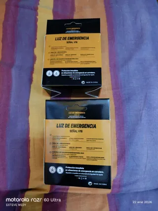 2 Balizas V16 Luz de Emergencia