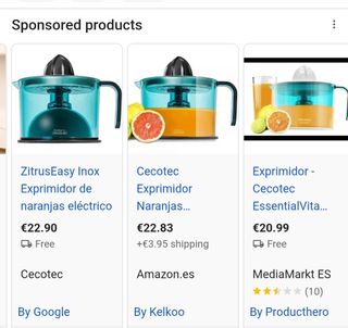 Exprimidor Cecotec Zitruseasy Inox