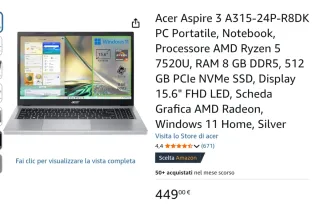 PC Acer Aspire A315-24P-R8DK imballato