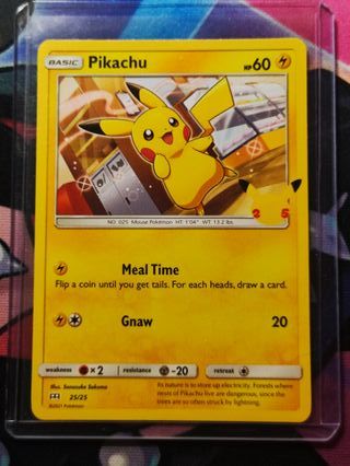 Pikachu 25 Aniversario MCDonalds NON HOLO