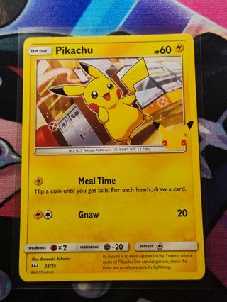 Pikachu 25 Aniversario MCDonalds NON HOLO