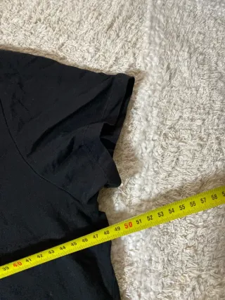 Camiseta Puma Negra Logo Blanco Talla XL