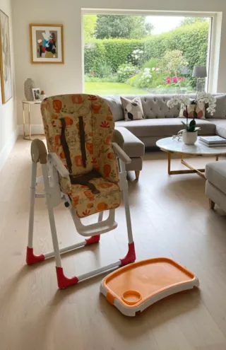 Silla de bebé con bandeja