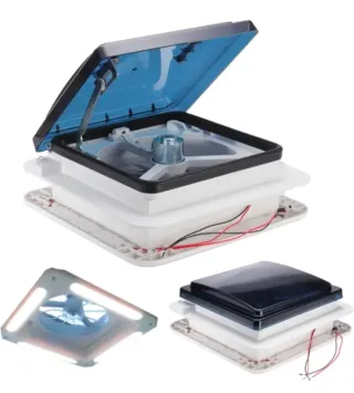 Ventilador Techo Autocaravana 12V con LED
