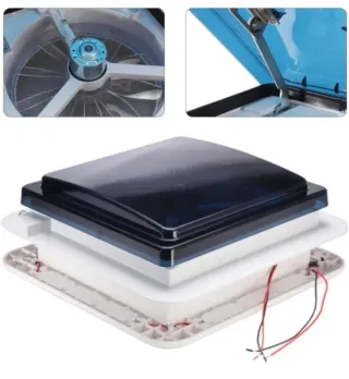 Ventilador Techo Autocaravana 12V con LED