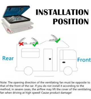 Ventilador Techo Autocaravana 12V con LED