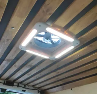 Ventilador Techo Autocaravana 12V con LED