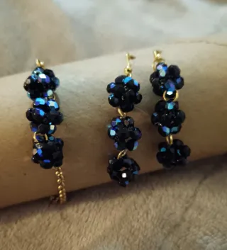 Conjunto Joyería Create Your Style Negro/Azul