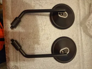 Coppia specchietti moto neri