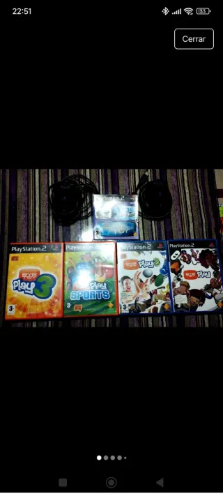 Lote EyeToy Play 1,2,3 sport y spy toy + 2 camaras