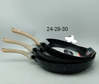 Set 3 Padelle Stone 24-28-30