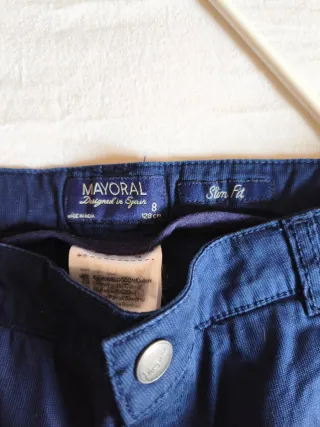 Pantalones Slim Fit niño azul